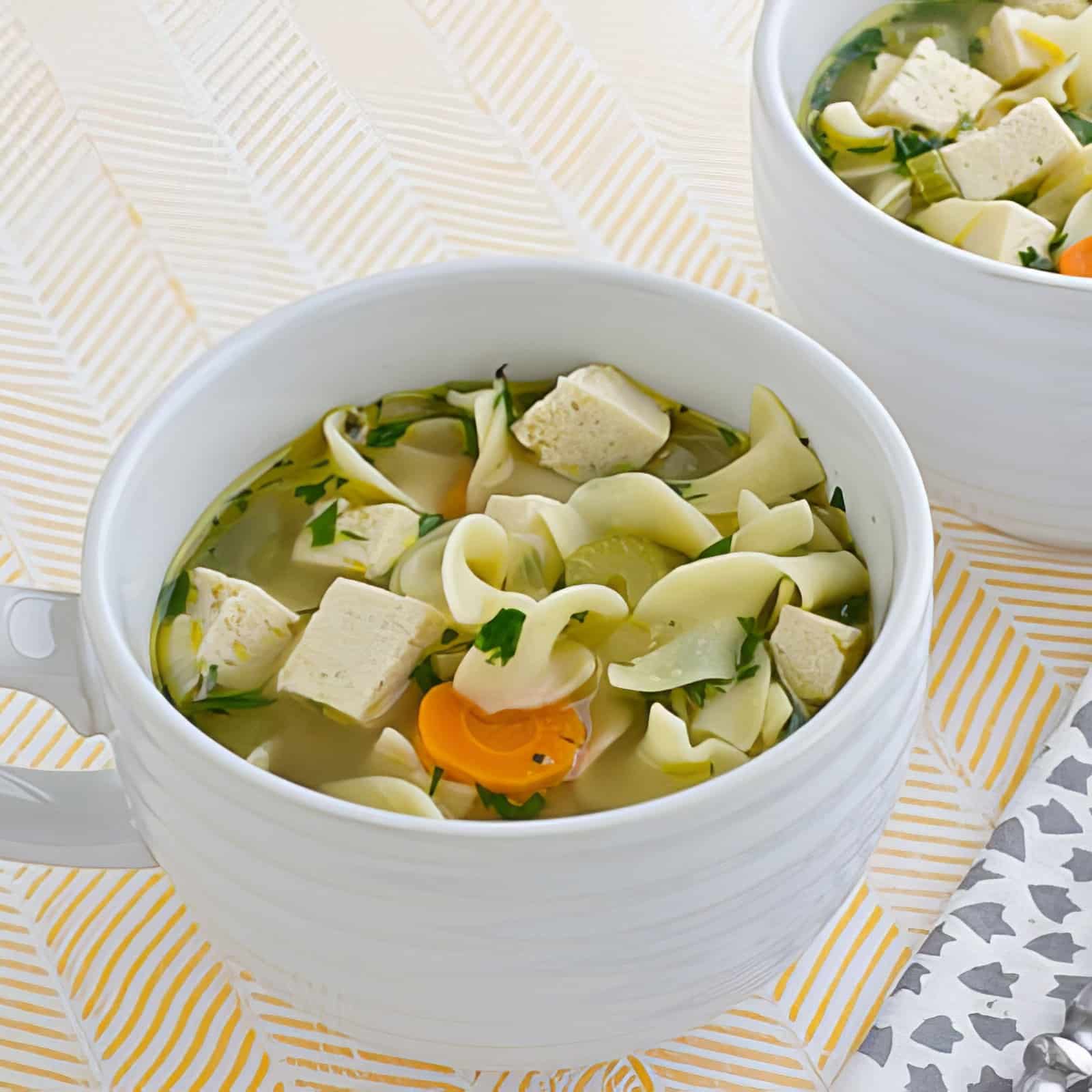 Cozy Vegetarian Chicken Noodle Soup: Easy Meatless Comfort